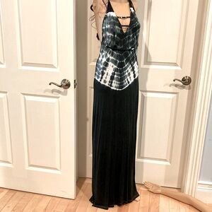Tie die maxi dress size large